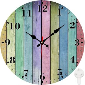 Identiy Golf Ball Texture Round Wall Clock 12 Inch, Silent Non-Ticking Battery Operated, Large Number Display Round Analog Wall Clock Decorative for Bedroom,Bathroom,Office and Kitchen in Kuwait