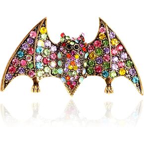 Bat Brooch Pins for Women Men RetroPunk Gothic Fashion Unique Bat Brooch Holiday Dress Accessories Halloween Party Jewelry Gifts in Saudi Arabia
