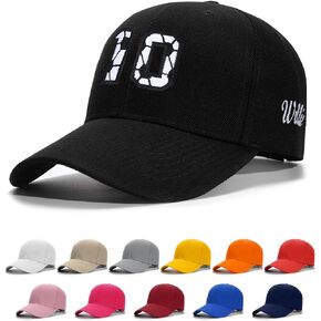 Custom4U Custom Embroidered Baseball Caps Dad Hats for Men Women Personalized Jersey Number Hat with Text Adjustable Gift S/L in Saudi Arabia