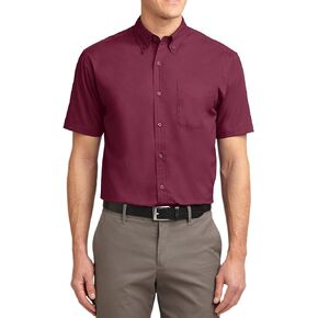 JustBlanks Men's Dress Shirts Short Sleeve Mens Dress Shirts for Men Easy Care Mens Button up Shirts Short Sleeve in Saudi Arabia