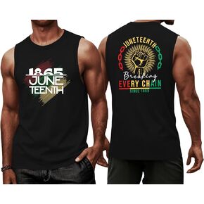 Juneteenth Tank Top for Men Celebrate 1865 Juneteenth Shirt Black Pride Tops African Freedom Day Tanks in Kuwait