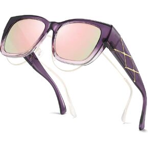 Xfeel Fit Over Sunglasses for Women Stylish Designer Oversized Polarized Sunglasses with UV400 Protection for Driving in Saudi Arabia