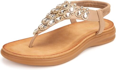 Rhinestone Dress Sandals for women – ShineStar Triangle Crystal Geometric Design, Comfortable Ankle Strap Flat shoes with Cushion for Wedding, Beach & Vacation in Saudi Arabia