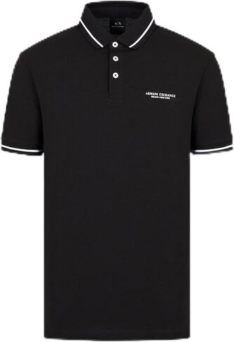 Armani Exchange Men's Pima Cotton Piquet Milano New York Polo in Kuwait