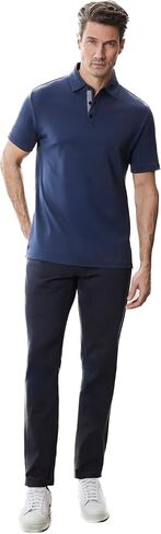 Robert Barakett Men's Georgia Short Sleeve Herringbone Polo Shirt in Saudi Arabia