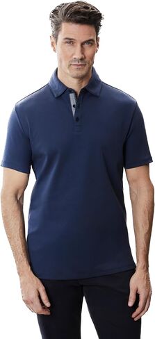 Robert Barakett Men's Georgia Short Sleeve Herringbone Polo Shirt in Saudi Arabia