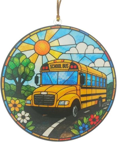 School Bus Driver Appreciation Gifts, Wooden School Bus Ornaments, Thank You Gift for Back to School, Bus Driver Gifts for Women, Back to Class Retirement Present for Women and Men (Wood) in Saudi Arabia