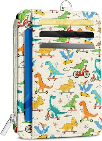 Tree of Life Slim Wallet for Women - RFID Blocking Credit Card Holder, PU Leather Wallet with ID Window & Zipper Coin Pocket, Thin Travel Front Pocket Card Case Ladies Gifts in Saudi Arabia