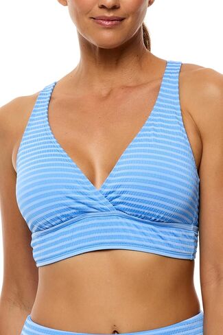 Next by Athena Womens Coronado Stripe 25 Minute Sport Bra Bikini Swim Top in Saudi Arabia