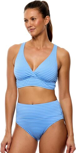 Next by Athena Womens Coronado Stripe 25 Minute Sport Bra Bikini Swim Top in Saudi Arabia