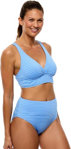 Next by Athena Womens Coronado Stripe 25 Minute Sport Bra Bikini Swim Top in Saudi Arabia