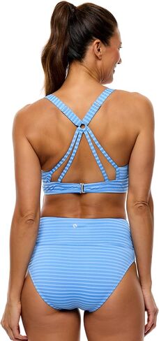 Next by Athena Womens Coronado Stripe 25 Minute Sport Bra Bikini Swim Top in Saudi Arabia