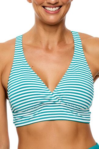 Next by Athena Womens Coronado Stripe 25 Minute Sport Bra Bikini Swim Top in Saudi Arabia