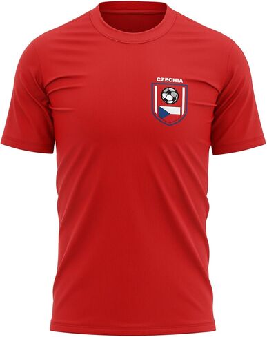 Printbox Originals Czechia Badge Soccer Shirt for Men, Czechian Soccer Gifts, Czech Republic Football Jersey in Kuwait
