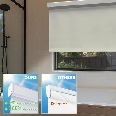 Royal Shade Customized Blackout Shades for Windows, Free-Stop Cordless Roller Shades, Thermal-Insulated Blinds, Pull-Down Window Shades for Office, Bedroom (Grey, 70.5'' W x 72'' H) in Saudi Arabia