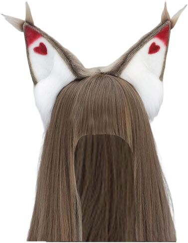 Hazbin Husk Ears Cosplay Hazbin Devil Hotel Husk Costume Accessories Ear Headband Halloween Christmas Outfits Props in Saudi Arabia