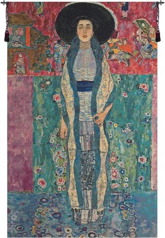 C Charlotte Home Furnishings Inc Adele Block-Bauer European Tapestry Wall Hanging | Viscose Cotton and Polyester Blend Wall Art | 45 in. x 28 in | Home Decor Accents | Inspired by Gustav Klimt in Saudi Arabia