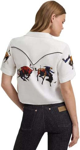 Wrangler Lainey Wilson Women's Rodeo Camp Shirt in Kuwait