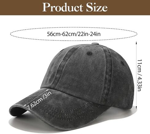 6PCS Unisex Vintage Washed Cotton Baseball Cap Bulk Retro Unstructured Baseball Hat for Women Men, Unconstructed Plain Distressed Twill Adjustable Dad Hat in Saudi Arabia
