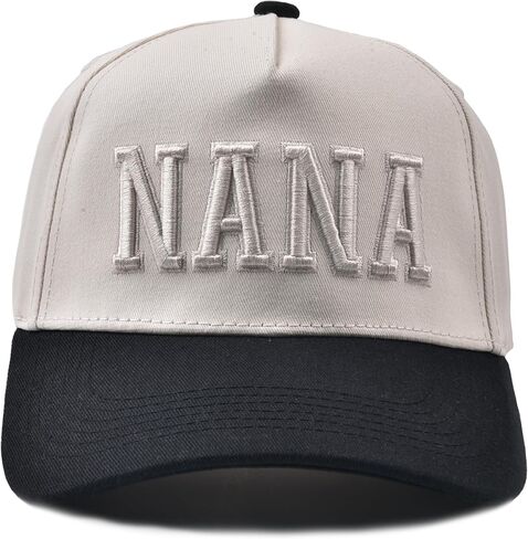 Nana Gifts- 3D Embroidered Nonna Hat Adjustable Cotton Baseball Caps for Grandma Grandparent in Saudi Arabia