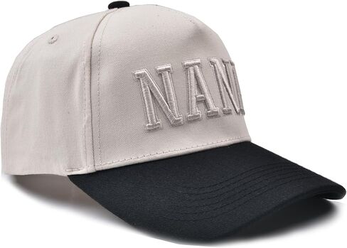 Nana Gifts- 3D Embroidered Nonna Hat Adjustable Cotton Baseball Caps for Grandma Grandparent in Saudi Arabia