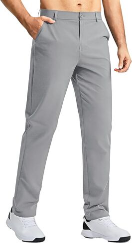 Men's Golf Pants 30"/32"/34" Comfy Work Dress Pants Lightweight Quick Dry Casual Slack with Pockets in Saudi Arabia