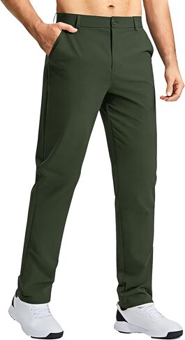 Men's Golf Pants 30"/32"/34" Comfy Work Dress Pants Lightweight Quick Dry Casual Slack with Pockets in Saudi Arabia