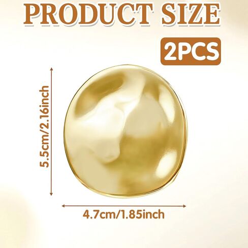 2Pcs Gold Brooch Pins for Women Ladies Vintage Geometric Pin Set Quality Zinc Alloy Fashion Minimaliast Lapel Dress Accessory for Suits Jackets, Wedding Party Prom Jewelry in Saudi Arabia