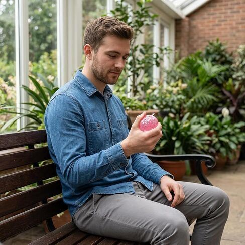 Apple Squishy, Apple Squishies Fidget for Relax Relief and Focus, Pink Star Sensory for Office Desk and Family, 6x6x6 cm Portable Relax Ball in Kuwait
