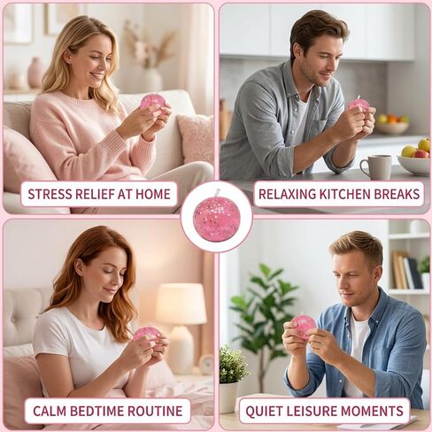 Apple Squishy, Apple Squishies Fidget for Relax Relief and Focus, Pink Star Sensory for Office Desk and Family, 6x6x6 cm Portable Relax Ball in Kuwait