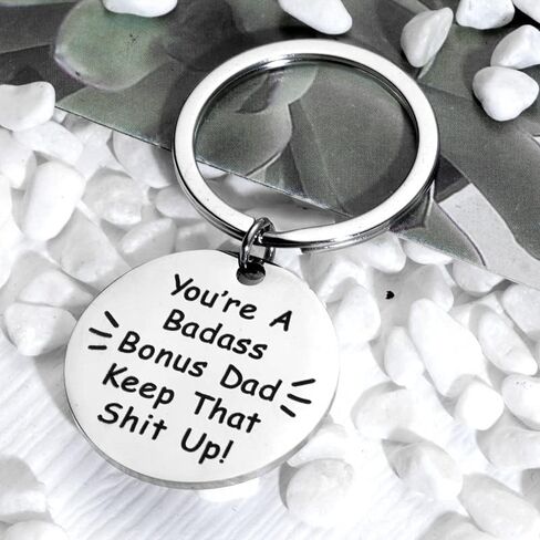 ShiQiao Spl Stepdad Gifts from Daughter Son Step Dad Fathers Day Birthday Gifts for Stepfather Presents Funny Keychain for Men in Kuwait
