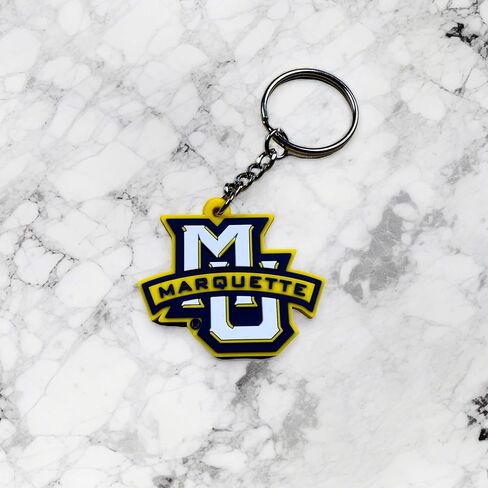 سلسلة مفاتيح Desert Cactus Marquette University PVC من PVC MU Golden Eagles حقيبة العلامة، حقيبة ظهر، سيارة، هدية، تذكارية، حلقة مفاتيح (PVC A) in Kuwait