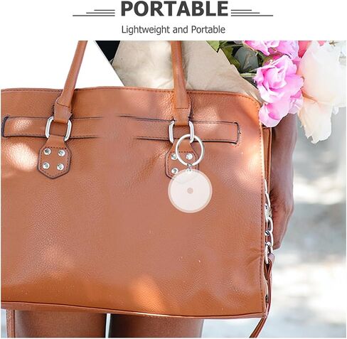 NOLITOY 20Pcs Mini Cd Keychain Clear Plastic Pendants Retro Music Record Style Diy Backpack Purse Charm Accessories in Saudi Arabia