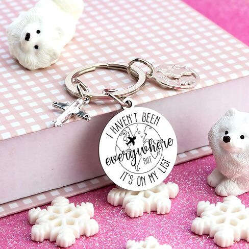 Travel Gifts for Women Men Travel Keychain Travels Charms Accessories Unique Gifts for Travelers Women Men Traveling Gift Ideas Traveling Stuff for International Travelers in Kuwait