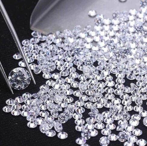 Loose CVD Lab Grown Diamonds – 220 Pcs, 1.00 mm Round, D-F Color, First Grade, GIA/GIE Certified – Ideal for Jewelry, Rings, Earrings, DIY Designs in Kuwait