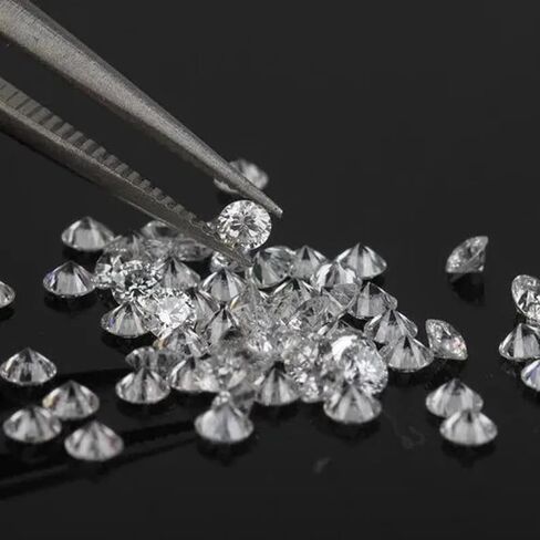 Loose CVD Lab Grown Diamonds – 220 Pcs, 1.00 mm Round, D-F Color, First Grade, GIA/GIE Certified – Ideal for Jewelry, Rings, Earrings, DIY Designs in Kuwait