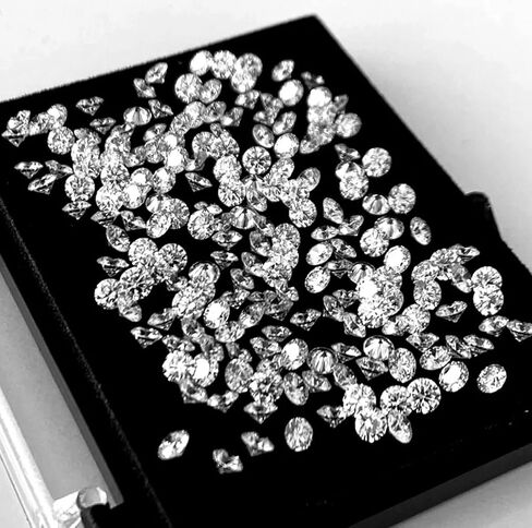 Loose CVD Lab Grown Diamonds – 220 Pcs, 1.00 mm Round, D-F Color, First Grade, GIA/GIE Certified – Ideal for Jewelry, Rings, Earrings, DIY Designs in Kuwait