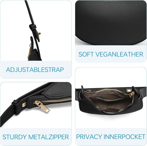 GEMIU Crescent Bag Purses for Women Small Womens Shoulder Handbags with Adjustable Strap in Saudi Arabia