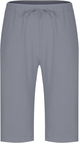 Xiaojmake Men's Linen Shorts Cotton Linen Casual Work Shorts Summer Lightweight Workout Gym Yoga Shorts Active Track Shorts in Kuwait