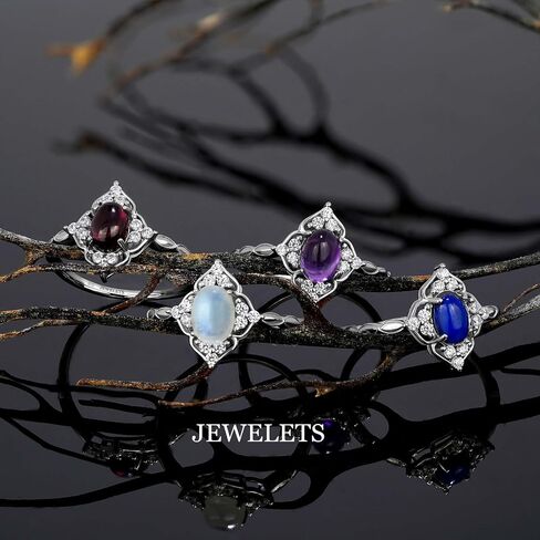 925 Silver Ring Blank 5x7mm Faceted Stones or Cabochons CZ Halo DIY Jewelry in Saudi Arabia
