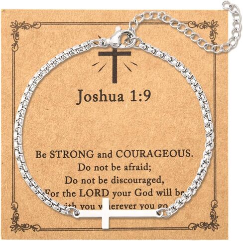 Cross Bracelet for Men with Inspirational Card in Saudi Arabia