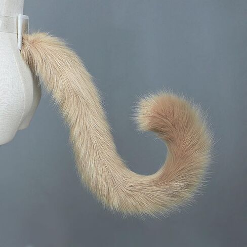 Faux Fur Cat Tail Cosplay 31.5" Long Animal Tail for Halloween Party Costume Accessories in Saudi Arabia