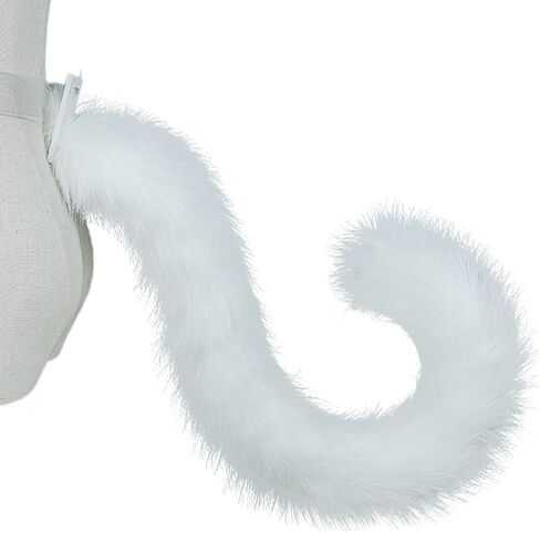 Faux Fur Cat Tail Cosplay 31.5" Long Animal Tail for Halloween Party Costume Accessories in Saudi Arabia