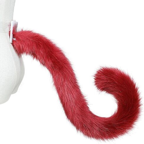 Faux Fur Cat Tail Cosplay 31.5" Long Animal Tail for Halloween Party Costume Accessories in Saudi Arabia