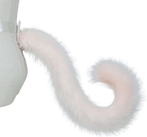 Faux Fur Cat Tail Cosplay 31.5" Long Animal Tail for Halloween Party Costume Accessories in Saudi Arabia