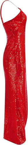 Jessica Rabbit Costume for Women Long Red Sequin Fancy Dress with Wig Necklace Gloves Bracelet Props Holder Earrings in Saudi Arabia