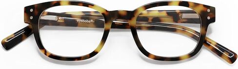 eyebobs - Biff | Premium Traditional and Blue Light Reading Glasses for Men and Women | Square Frame for Narrow Faces in Kuwait