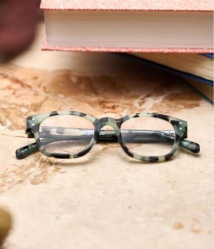 eyebobs - Biff | Premium Traditional and Blue Light Reading Glasses for Men and Women | Square Frame for Narrow Faces in Kuwait