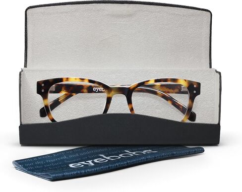 eyebobs - Biff | Premium Traditional and Blue Light Reading Glasses for Men and Women | Square Frame for Narrow Faces in Kuwait