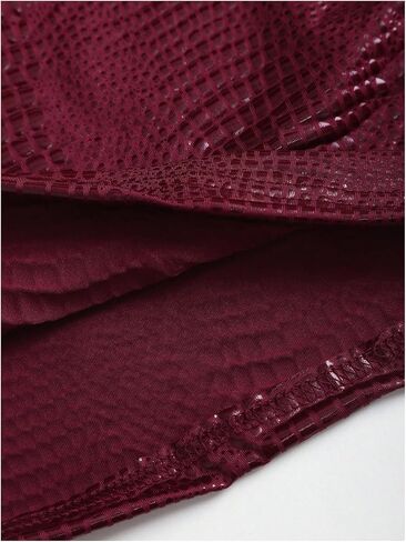 SHENHE Women's Y2k Crocodile Embossed Tank Top Square Neck Fitted Sexy Party Rave Club Top in Saudi Arabia